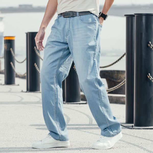 men's summer thin loose loose jeans oversized hip-hop wide-leg denim trousers wear-resistant stretch straight blue trousers1
men's summer thin loose loose jeans oversized hip-hop wide-leg denim trousers wear-resistant stretch straight blue trousers1