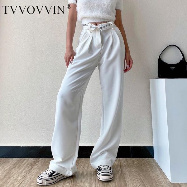 tvvovvin high waist slimming personality folding suit pants loose vertical long wide leg pants women trousers, Black;white
tvvovvin high waist slimming personality folding suit pants loose vertical long wide leg pants women trousers, Black;white