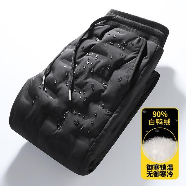 2021 men's new outer wear warm and thick winter solid color embossed down pants with elasticated feet, Blue
2021 men's new outer wear warm and thick winter solid color embossed down pants with elasticated feet, Blue