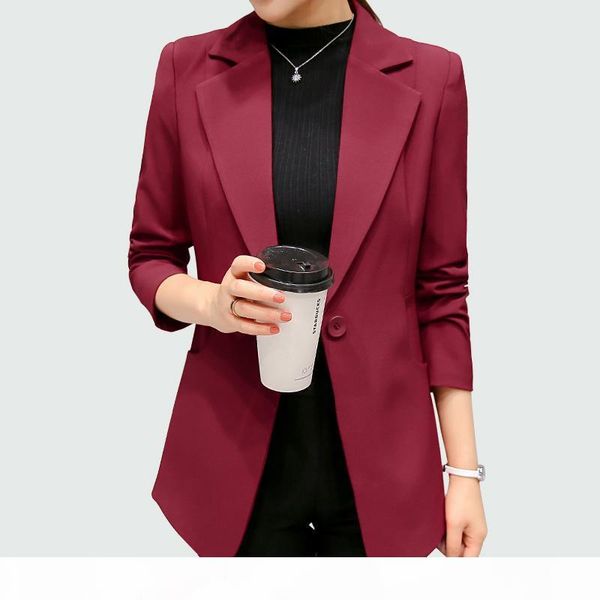 wine red black women blazers and jackets new spring autumn fashion single button blazer femenino ladies blazer female, White;black
wine red black women blazers and jackets new spring autumn fashion single button blazer femenino ladies blazer female, White;black