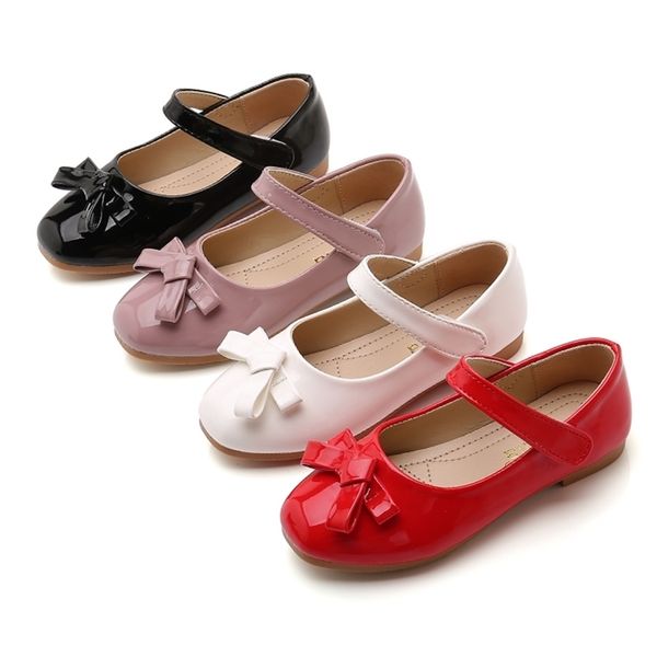 new kids girls spring autumn princess leather wedding party shoes for girl red black pink white 3 5-14t y201028, Black;red
new kids girls spring autumn princess leather wedding party shoes for girl red black pink white 3 5-14t y201028, Black;red