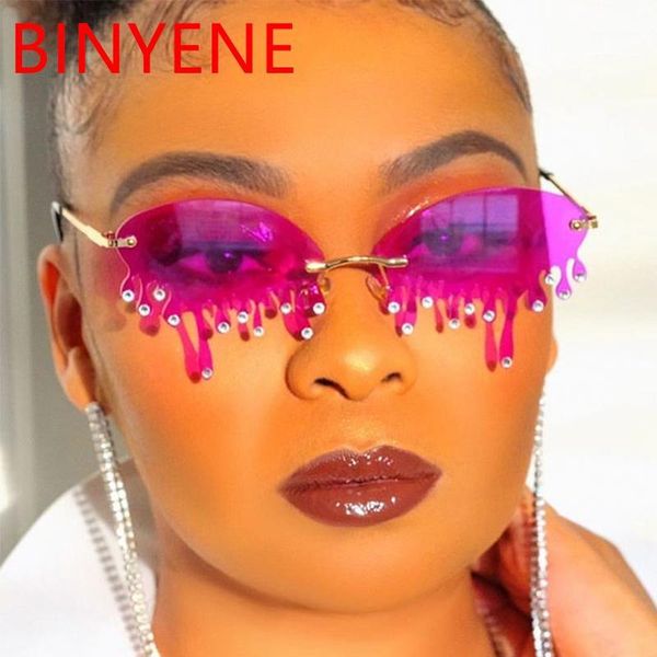 new rimless sunglasses women trendy unique water drops shape sun glasses funny frameless diamonds shades eyewear uv4001, White;black
new rimless sunglasses women trendy unique water drops shape sun glasses funny frameless diamonds shades eyewear uv4001, White;black