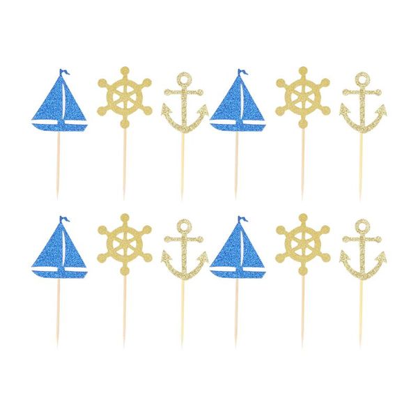 48/24pcs sailing boat anchor cake er cake picks cupcake decor party supplies for wedding birthday festival
48/24pcs sailing boat anchor cake er cake picks cupcake decor party supplies for wedding birthday festival