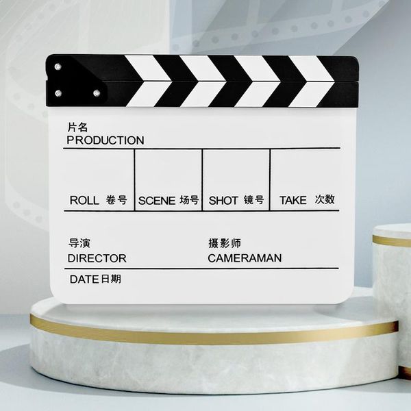 lighting & studio accessories selens film clapperboard acrylic clapboard with marker pen eraser dry erase tv movie director cut action scene
lighting & studio accessories selens film clapperboard acrylic clapboard with marker pen eraser dry erase tv movie director cut action scene