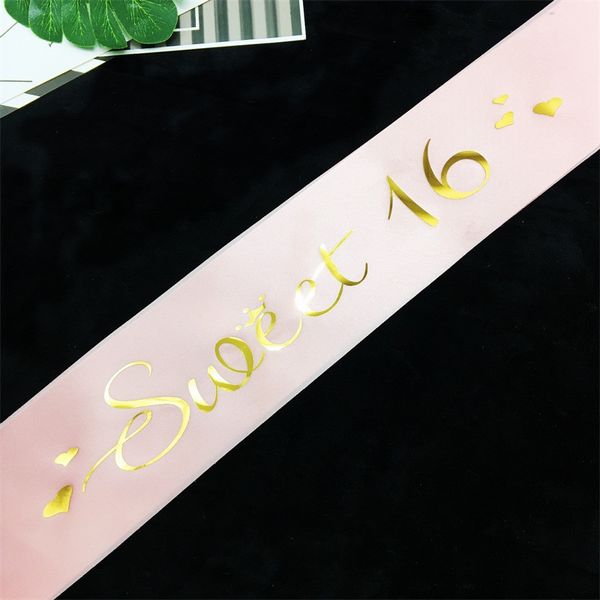 sashes gilding monolayer sardine cloth birthday party shoulder strap sweet 16 years old etiquette belt new style 3rk p1
sashes gilding monolayer sardine cloth birthday party shoulder strap sweet 16 years old etiquette belt new style 3rk p1