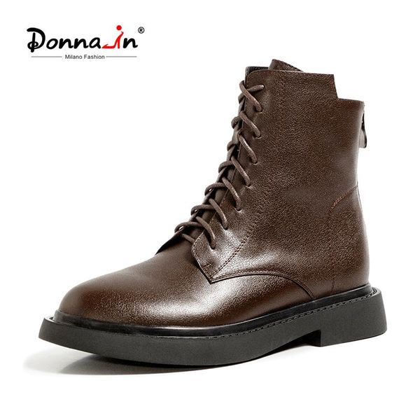 donna-in genuine leather lace-up thick-soled boots female british style 2021 new spring and autumn fashion martin boots, Black
donna-in genuine leather lace-up thick-soled boots female british style 2021 new spring and autumn fashion martin boots, Black