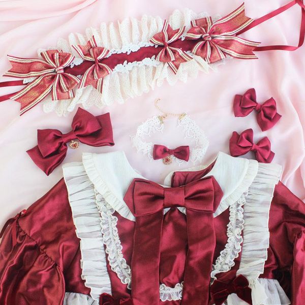 hair accessories vintage doll handmade bow hairband kc ribbon hairpin necklace neckband lolita original design cute red&white
hair accessories vintage doll handmade bow hairband kc ribbon hairpin necklace neckband lolita original design cute red&white