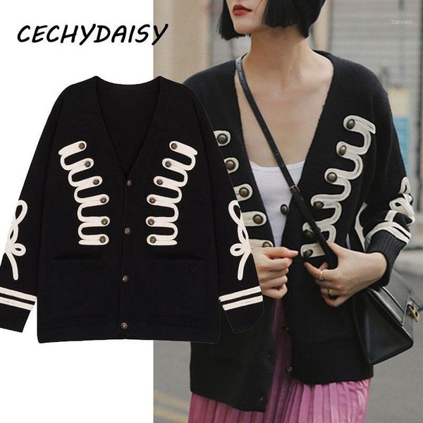 women sweater knitted cardigan autumn winter clothes vintage single breasted v-neck black outwear mujer pull femme zaful1, White
women sweater knitted cardigan autumn winter clothes vintage single breasted v-neck black outwear mujer pull femme zaful1, White