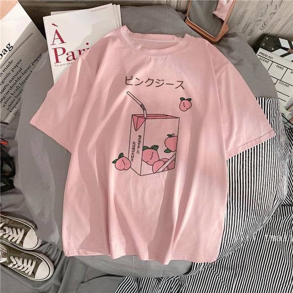 cartoon sweet peach juice japan aesthetic grunge t-shirt women harajuku cute kawaii pink summer casual tumblr casual fashion top, White
cartoon sweet peach juice japan aesthetic grunge t-shirt women harajuku cute kawaii pink summer casual tumblr casual fashion top, White