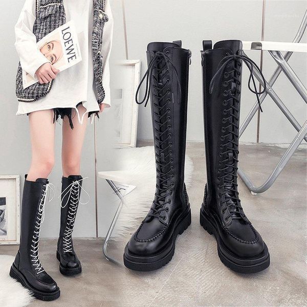 boots long tube cross straps casual women's zipper easy to put on and take off high solid color1, Black
boots long tube cross straps casual women's zipper easy to put on and take off high solid color1, Black