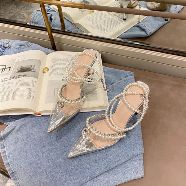 2021 new transparent fairy style sandals pearl pointed to arch strass stilettos 0lgs, Black
2021 new transparent fairy style sandals pearl pointed to arch strass stilettos 0lgs, Black