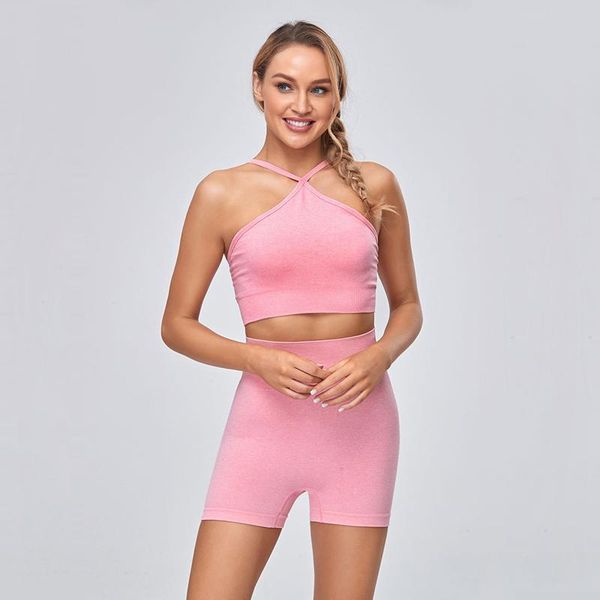 2021 seamless yoga set workout clothes for women sportswear high waist gym shorts padded strappy sports bra 2 piece sports suits, White;red
2021 seamless yoga set workout clothes for women sportswear high waist gym shorts padded strappy sports bra 2 piece sports suits, White;red