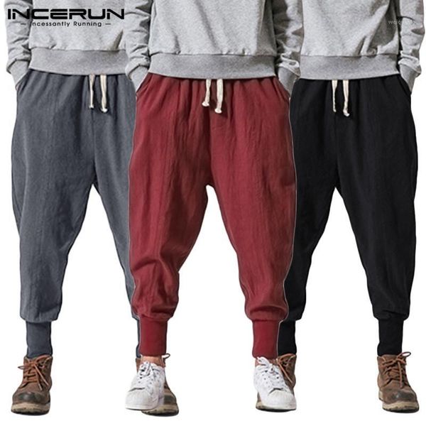 incerun men harem pants loose cotton joggers solid drawstring 2019 drop-crotch trousers men streetwear casual sweatpants s-5xl1, Black
incerun men harem pants loose cotton joggers solid drawstring 2019 drop-crotch trousers men streetwear casual sweatpants s-5xl1, Black