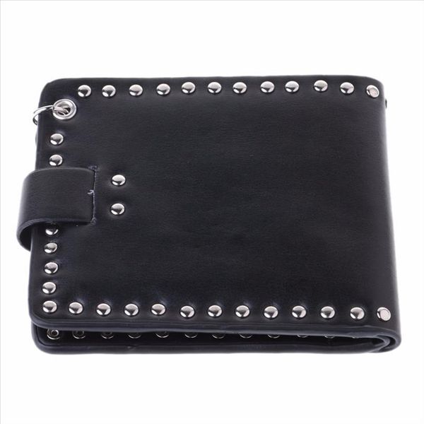 vintage men short purse boys goth skull head cross black leather biker hasp wallet with long key 48cm, Red;black
vintage men short purse boys goth skull head cross black leather biker hasp wallet with long key 48cm, Red;black