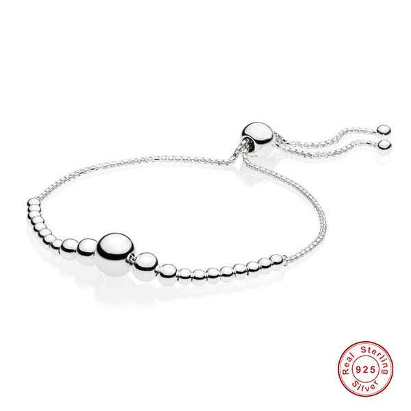 925 sterling silver string pan bracelet of beads sliding adjust bracelet bangle fit women bead charm diy europe jewelry, Black
925 sterling silver string pan bracelet of beads sliding adjust bracelet bangle fit women bead charm diy europe jewelry, Black