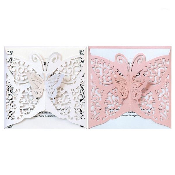 10pcs hollow butterfly wedding invitation cards card paper and cover kit for wedding birthday shower party decoration 401
10pcs hollow butterfly wedding invitation cards card paper and cover kit for wedding birthday shower party decoration 401