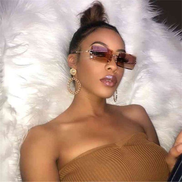 fancy cutest small rectangle sunglasses women vintage brand designer rimless square sun glasses men female gradient pink shades, White;black
fancy cutest small rectangle sunglasses women vintage brand designer rimless square sun glasses men female gradient pink shades, White;black