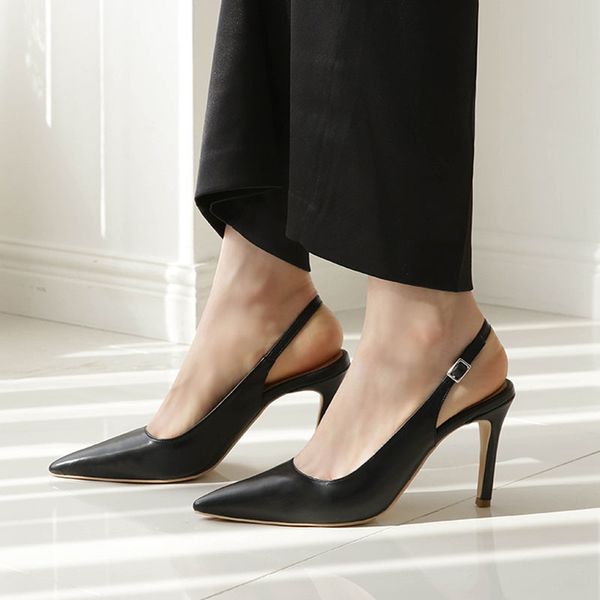 2021 new stiletto high-heeled summer nova pointed wild white wedding of bridesmaid female little code shoes cjkx, Black
2021 new stiletto high-heeled summer nova pointed wild white wedding of bridesmaid female little code shoes cjkx, Black