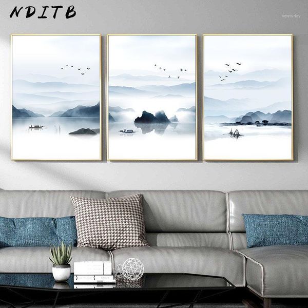 mountain boat lake landscape poster chinese style canvas wall art print painting minimalist decoration picture modern home decor1
mountain boat lake landscape poster chinese style canvas wall art print painting minimalist decoration picture modern home decor1