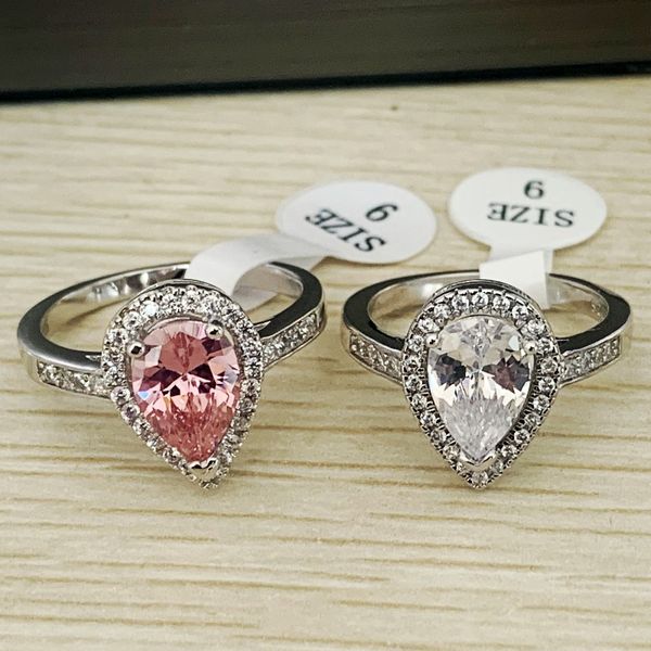classic wedding ring delicate jewelry 925 pure silver pear cut white z cz diamond gem forever, Slivery;golden
classic wedding ring delicate jewelry 925 pure silver pear cut white z cz diamond gem forever, Slivery;golden