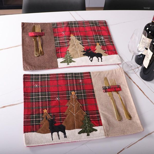 christmas decorations linen mat red and black check deer table cloth knife fork cushion home decoration1
christmas decorations linen mat red and black check deer table cloth knife fork cushion home decoration1