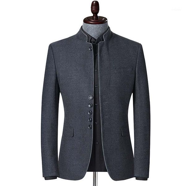 spring and autumn new blazer men chinese style business casual stand collar blazer jacket gray slim fit suit jackets1, White;black
spring and autumn new blazer men chinese style business casual stand collar blazer jacket gray slim fit suit jackets1, White;black