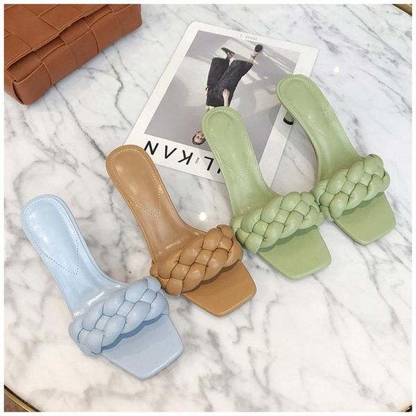 sandals women 2021 new weave women sandals design square toe slipper kitten heels summer shoes plus size 411, Black
sandals women 2021 new weave women sandals design square toe slipper kitten heels summer shoes plus size 411, Black