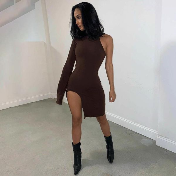 casual dresses one shoulder long sleeve women bodycon party side slit autumn fashion skinny clubwear dress solid, Black;gray
casual dresses one shoulder long sleeve women bodycon party side slit autumn fashion skinny clubwear dress solid, Black;gray