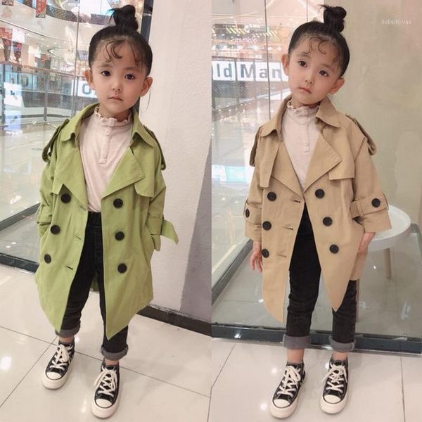 2020 spring autumn kids clothes girl fashion long jacket child outerwear children boys girls coat1, Blue;gray