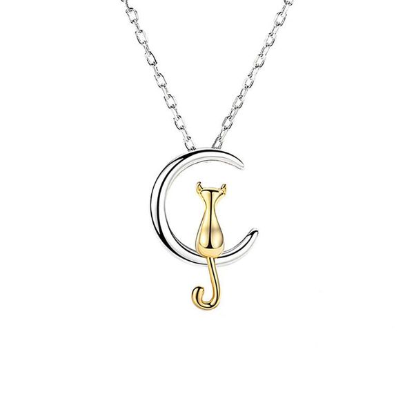 pendant necklaces fashion cat moon necklace charm silver gold color link chain for pet lucky jewelry women gift #ew40
pendant necklaces fashion cat moon necklace charm silver gold color link chain for pet lucky jewelry women gift #ew40