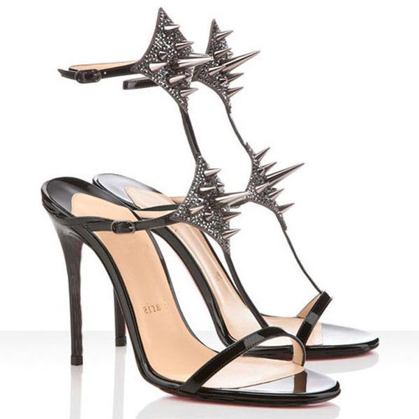 high women summer sandals red bottom high heels lady max spike 100mm leather strass sandals gold sliver wedding party dress pumps, Black
high women summer sandals red bottom high heels lady max spike 100mm leather strass sandals gold sliver wedding party dress pumps, Black