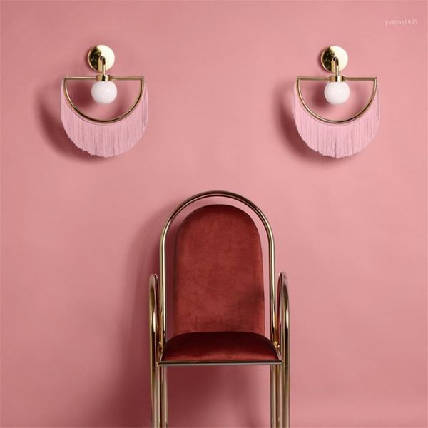 post-modern pink tassel half round wall lamps children's princess room living room study art wall lights bedroom deco fixtures1
post-modern pink tassel half round wall lamps children's princess room living room study art wall lights bedroom deco fixtures1
