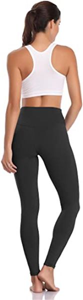 women's buttery soft high waisted yoga pants full-length leggings, Black