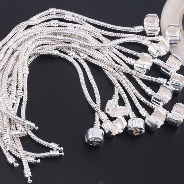 fit new sterling chain silver bracelets 3mm snake pandora charms bead bangle bracelet jewelry making gift for men women
fit new sterling chain silver bracelets 3mm snake pandora charms bead bangle bracelet jewelry making gift for men women