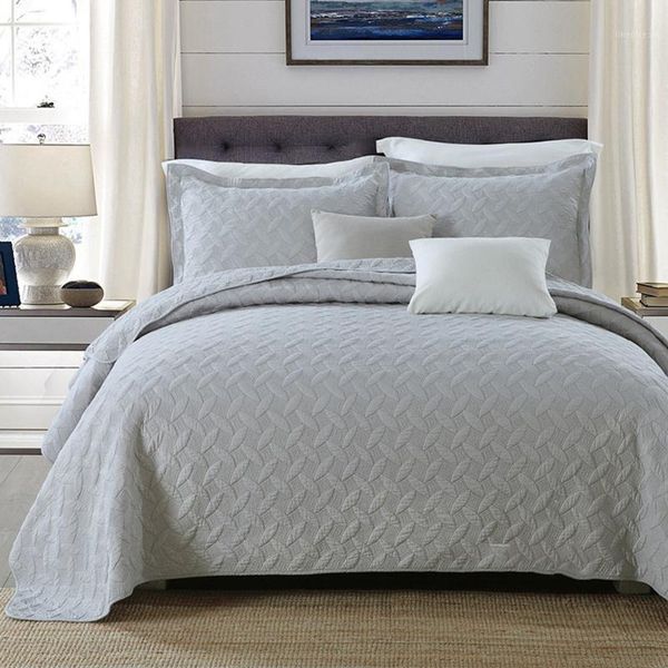 gray solid quality quilt set 3pcs washed cotton quilts bed cover sheets quilted bedspread king size shams coverlet set1
gray solid quality quilt set 3pcs washed cotton quilts bed cover sheets quilted bedspread king size shams coverlet set1