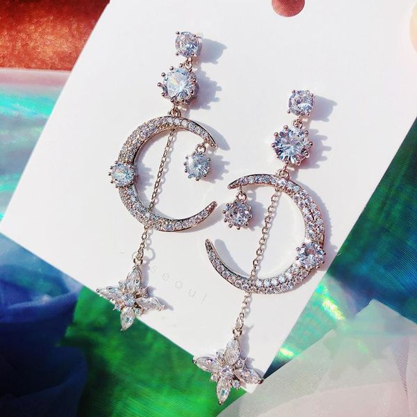 dangle & chandelier mengjiqiao fashion korean elegant rhinestone moon drop earrings for women crystal flower boucle d'oreille party jew, Silver
dangle & chandelier mengjiqiao fashion korean elegant rhinestone moon drop earrings for women crystal flower boucle d'oreille party jew, Silver