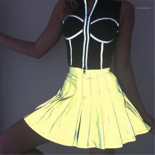 women skirt flash reflective zipper mini skirt womens fashion high waist nightclub party streetwear student party skirts1, Black
women skirt flash reflective zipper mini skirt womens fashion high waist nightclub party streetwear student party skirts1, Black