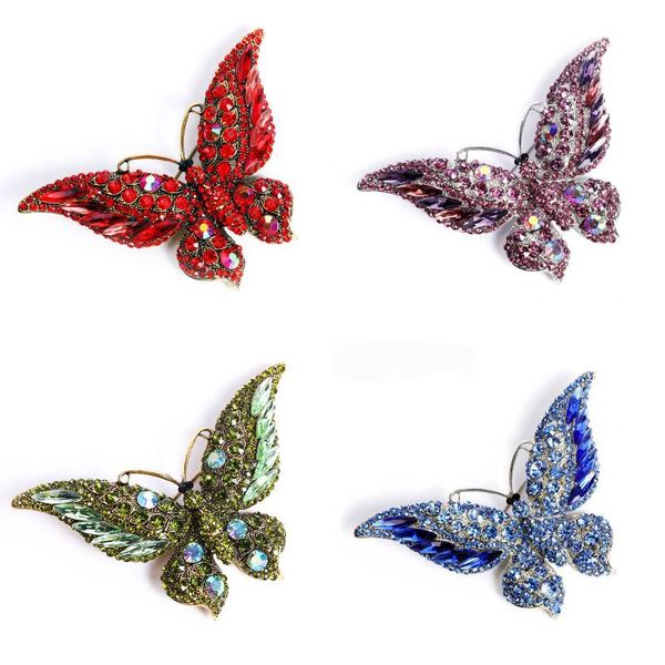 3.74 inches vintage rhinestone butterfly brooch for women fashion crystal pin cute animal corsage pin statement jewelry kimter-k126fa
3.74 inches vintage rhinestone butterfly brooch for women fashion crystal pin cute animal corsage pin statement jewelry kimter-k126fa