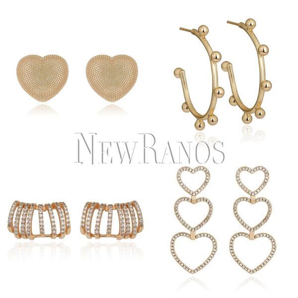 hoop & huggie ranos charm heart earrings champagne gold geometric stud female jewelry women fashion 2021 design, Golden;silver
hoop & huggie ranos charm heart earrings champagne gold geometric stud female jewelry women fashion 2021 design, Golden;silver