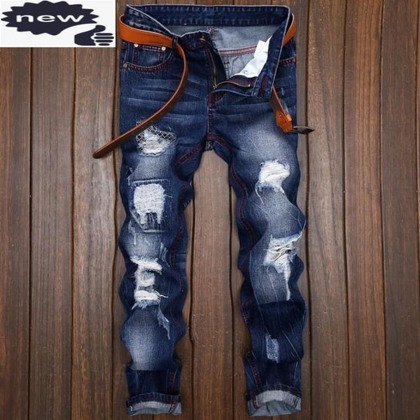 men's jeans personality punk mens trousers hole ripped denim pants back fashion embroidery cowboy retro pantalones, Blue
men's jeans personality punk mens trousers hole ripped denim pants back fashion embroidery cowboy retro pantalones, Blue