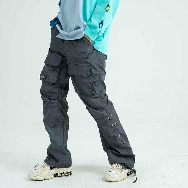 harajuku pockets feet drawstring cargo pants men and women side button streetwear plus size casual trousers hip hop overalls, Black
harajuku pockets feet drawstring cargo pants men and women side button streetwear plus size casual trousers hip hop overalls, Black