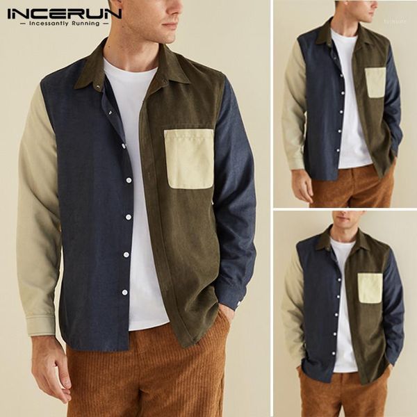 incerun corduroy outerwear men casual patchwork pockets long sleeve shirts lapel button fashion joker mens blouse streetwear1, White;black
incerun corduroy outerwear men casual patchwork pockets long sleeve shirts lapel button fashion joker mens blouse streetwear1, White;black