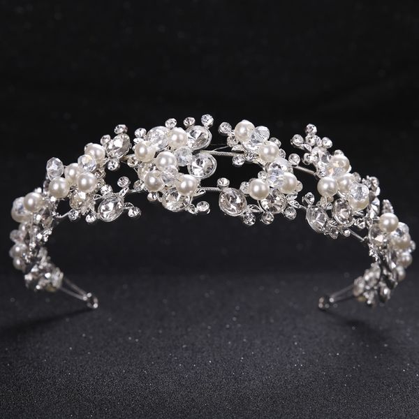 tuanming crystal pearl flower bride headbands women silver princess wedding hair jewelry tiara hairbands hair accessories crown y200409, Slivery;golden
tuanming crystal pearl flower bride headbands women silver princess wedding hair jewelry tiara hairbands hair accessories crown y200409, Slivery;golden