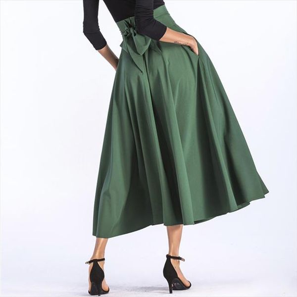long maxi skirt women vintage ladies fashion pleated flared pockets lady lace up bow plus size solid 2019 new, Black
long maxi skirt women vintage ladies fashion pleated flared pockets lady lace up bow plus size solid 2019 new, Black