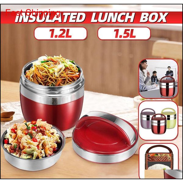 new 1.5/1.2l stainless steel food thermos 6-12 hours vacuum lunch box thermo container soup jar insulated t qylrhk yh_pack
new 1.5/1.2l stainless steel food thermos 6-12 hours vacuum lunch box thermo container soup jar insulated t qylrhk yh_pack