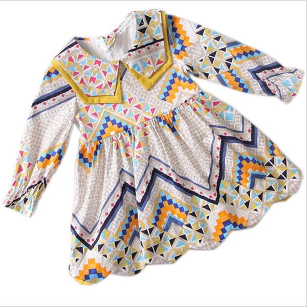 toddler kids dress baby girls geometric pattern turn-down collar long sleeve one-piece princess dresses for summer fall, Red;yellow
toddler kids dress baby girls geometric pattern turn-down collar long sleeve one-piece princess dresses for summer fall, Red;yellow
