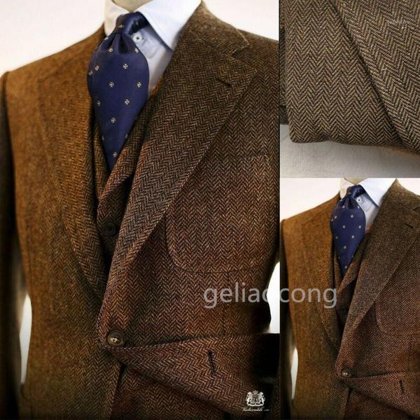 masculino smoking brown tweed jacket men suit business new fashion terno slim fit weddign tuxedo 3piece (jacket+pants+vest)1, White;black
masculino smoking brown tweed jacket men suit business new fashion terno slim fit weddign tuxedo 3piece (jacket+pants+vest)1, White;black