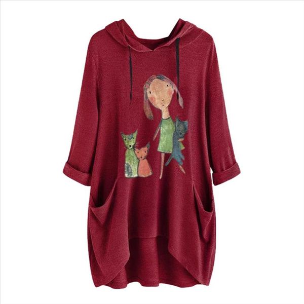 new shirt women plus size casual girl print short sleeves shirts side pocket hooded irregular cotton tee shirt femme, White
new shirt women plus size casual girl print short sleeves shirts side pocket hooded irregular cotton tee shirt femme, White