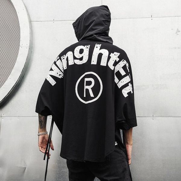 2021 summer men hip hop with hoodie t-shirts huge men's gothic cloak of vintage japanese street dance clothes mcsr, White;black
2021 summer men hip hop with hoodie t-shirts huge men's gothic cloak of vintage japanese street dance clothes mcsr, White;black