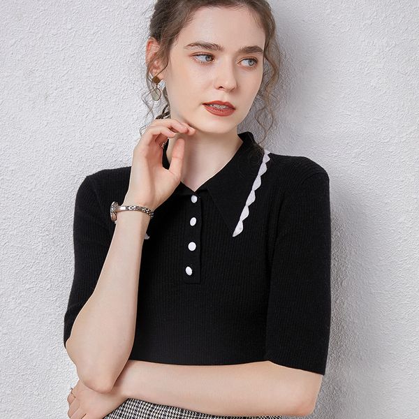 2021 new super aconchegante feminino fino 100% cashmere lacy polo colarinho tshirt curna de myha crafered fio 52nm camisola ukb6, White;black
2021 new super aconchegante feminino fino 100% cashmere lacy polo colarinho tshirt curna de myha crafered fio 52nm camisola ukb6, White;black